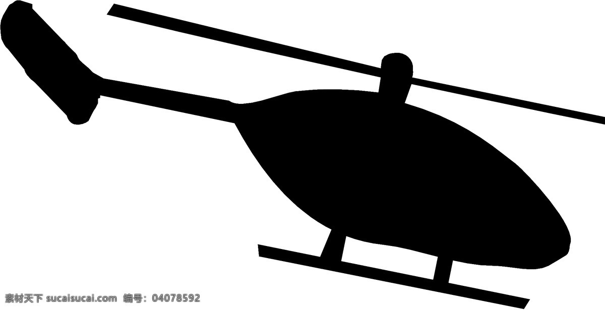 直升机 剪影 矢量图 元素 军事武器 现代科技 矢量