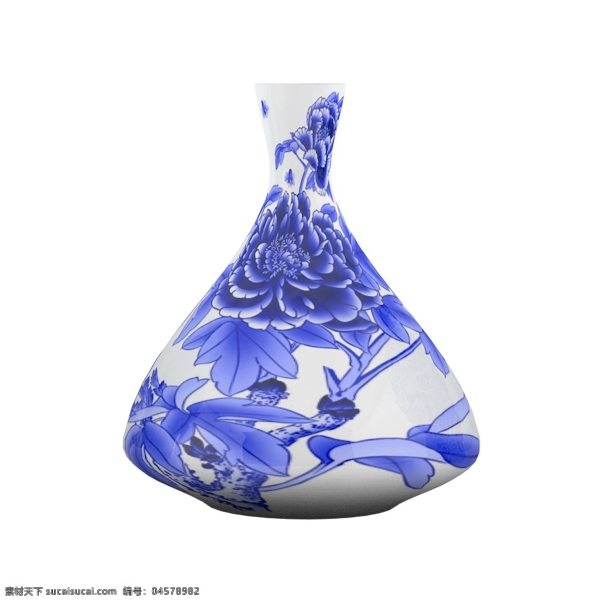 古风 中式 花纹 陶瓷 瓶 青花瓷 罐子 艺术 装饰 瓶子 陶瓷瓶 艺术装饰
