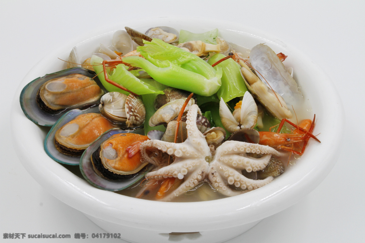 海鲜锅 河蚌 蛤蜊 白蛤 鱿鱼 花蛤 海鲜 龙虾 焖锅 锅仔 餐饮作品 餐饮美食 传统美食