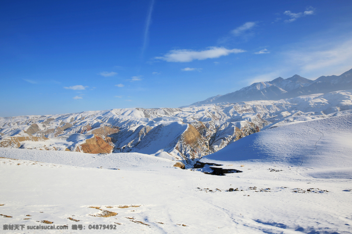 冬雪 雪 白雪 雪景 天山雪 天山牧场 冬天的雪 雪松 雪原 雪地 雪山 旅游 雪中景1 自然风景 自然景观 蓝色