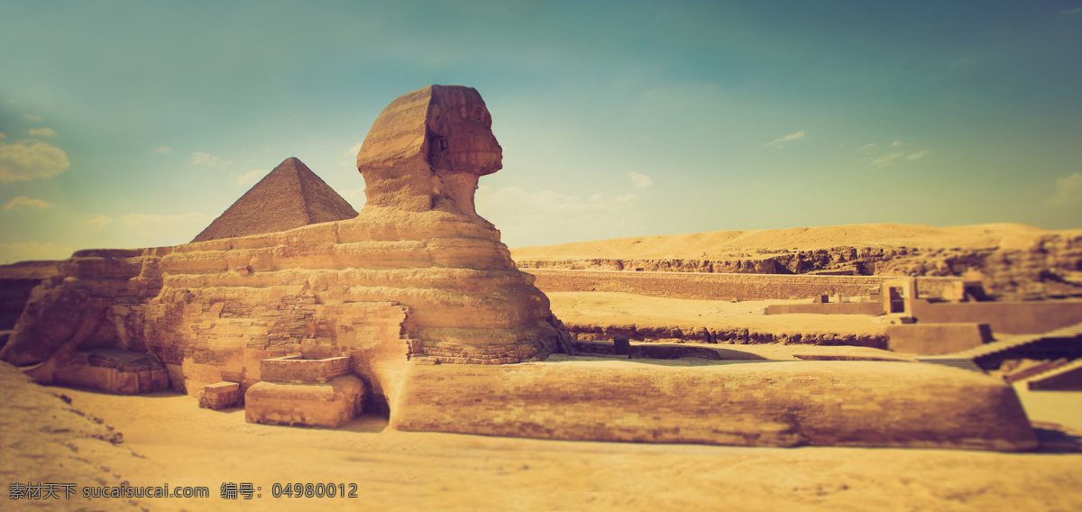 狮身人面像 金字塔 景色 埃及旅游景点 金字塔风景 美丽景色 古迹 旅游胜地 自然风景 自然景观 黄色