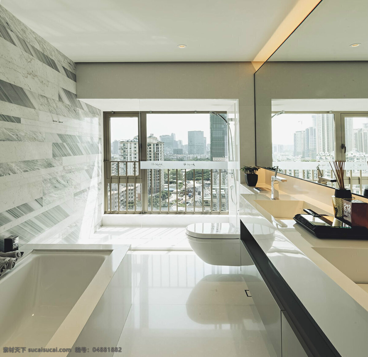 现代 时尚 客厅 拼 色 背景 墙 室内装修 效果图 瓷砖地板 客厅装修 白色亮面桌面 白色天花板