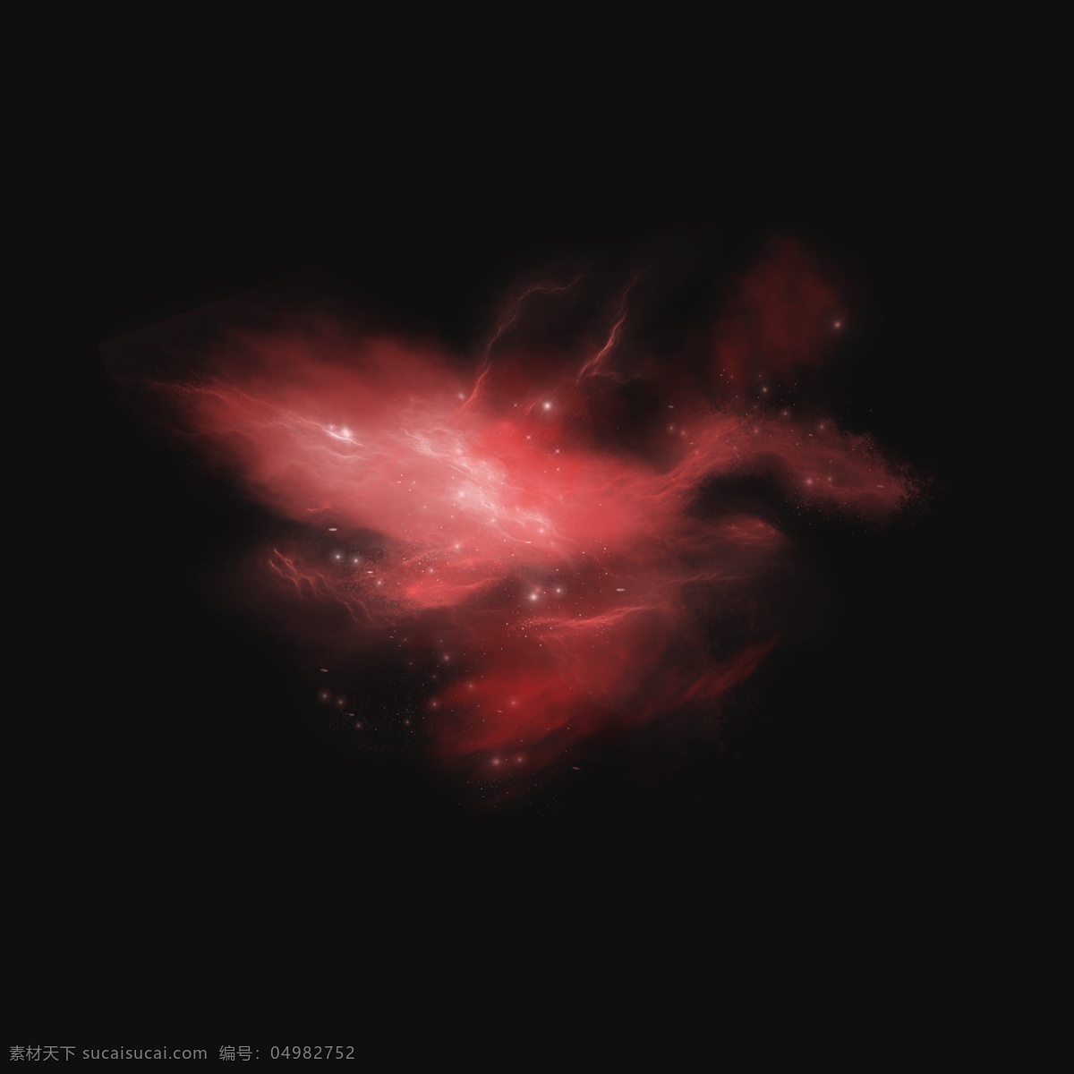 红色 写实 星云 元素 星空 宇宙 太空 神秘 银河系 星系 红色星云