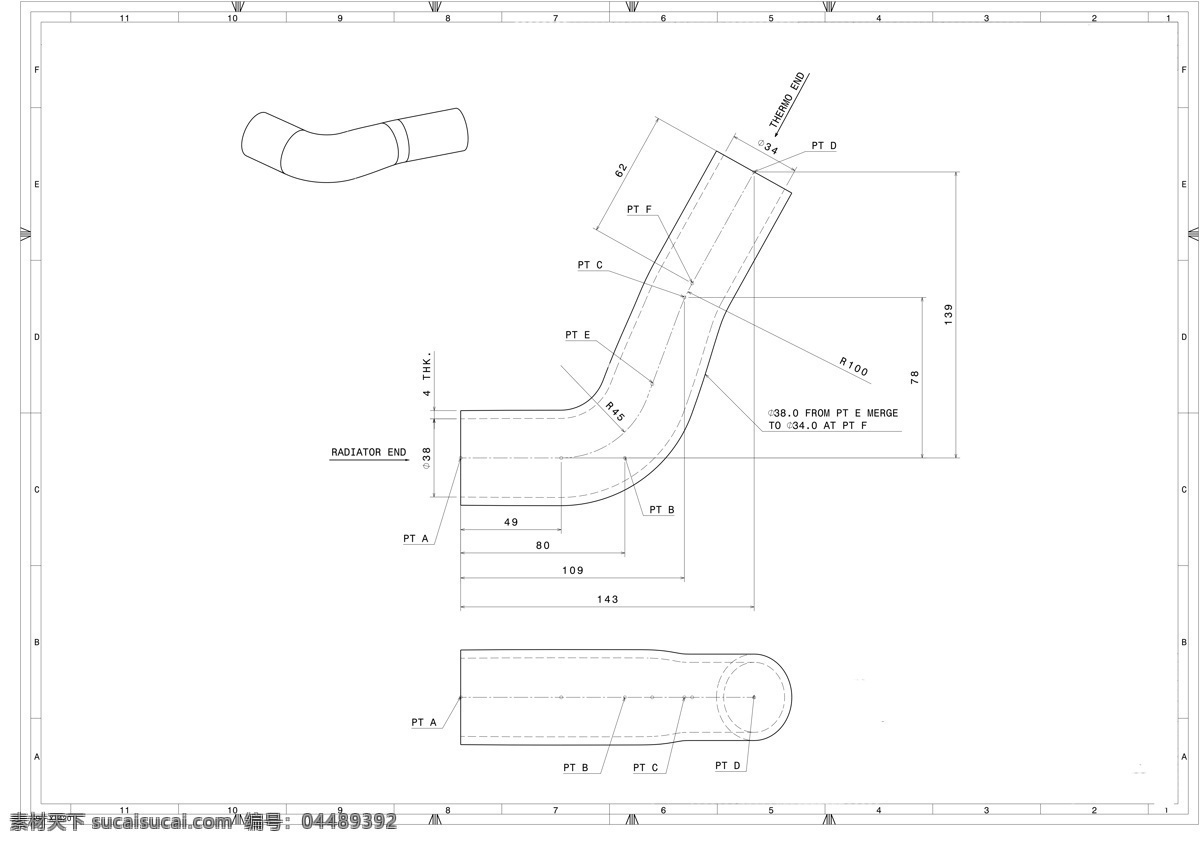 散热器 软管 上 管道 3d模型素材 其他3d模型