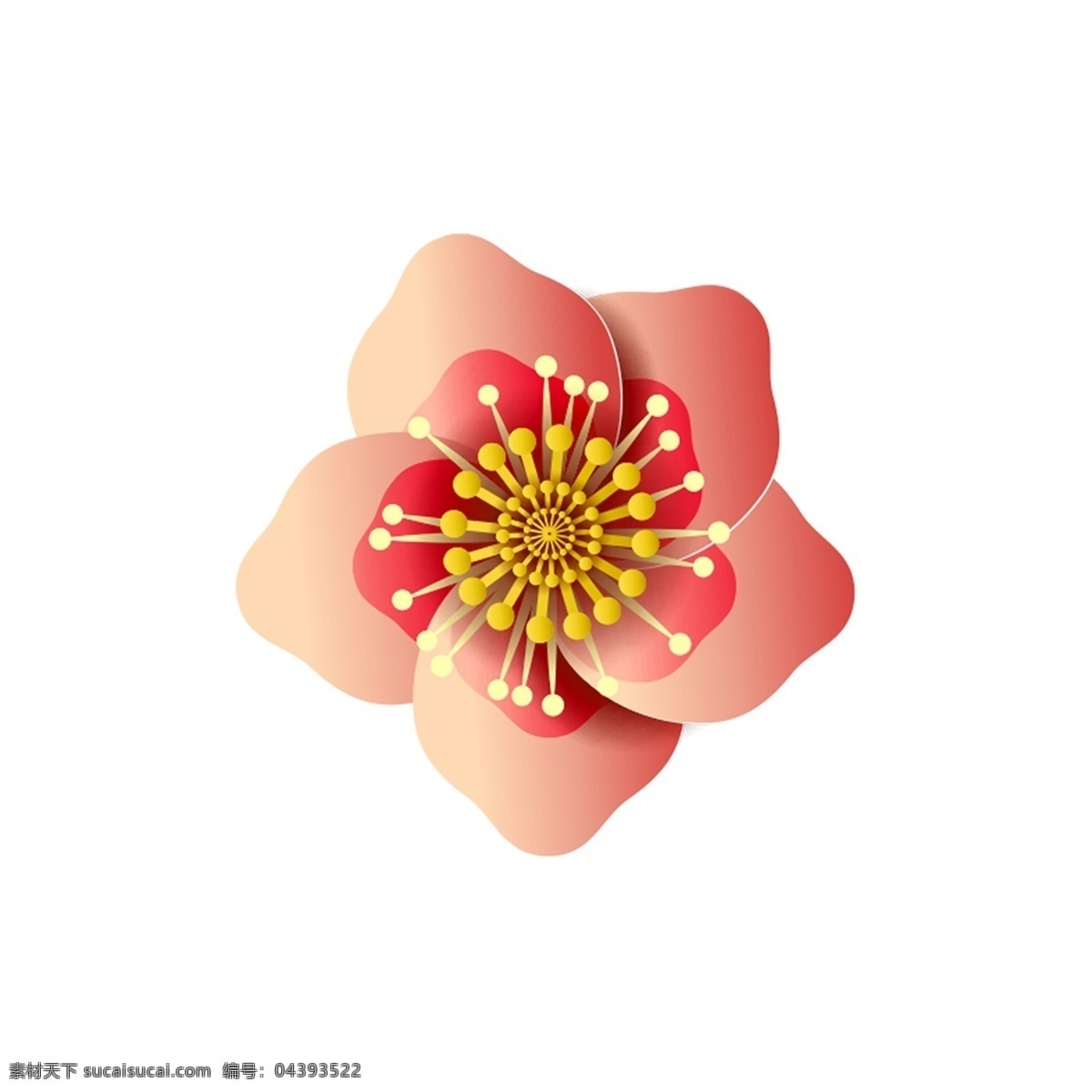 粉红 花朵 装饰 元素 免抠 花朵装饰 简约 花卉 粉色