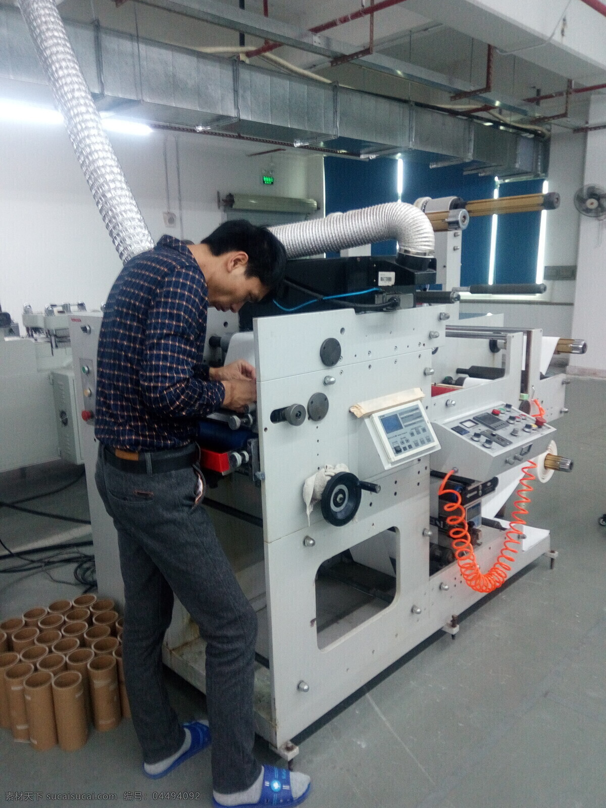 柔印印刷机 全自动 柔印机 机械 机器 现代科技 工业生产