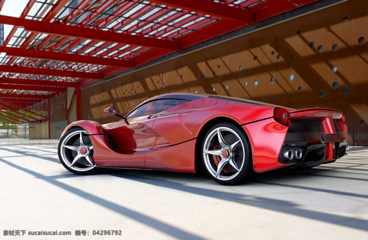 红色 超酷 跑车 汽车 交通工具 汽车图片 现代科技