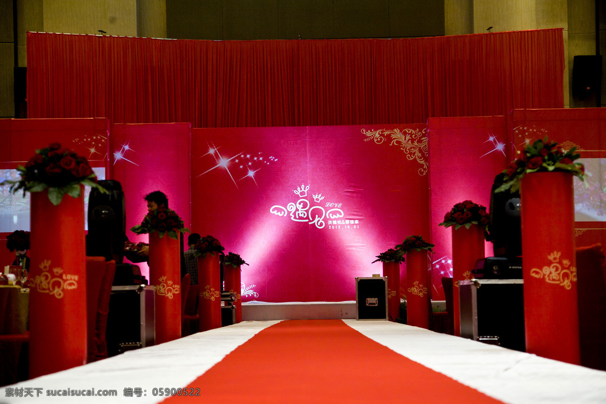 婚庆现场 红色婚礼 主题婚礼 场景布置 节日庆祝 文化艺术