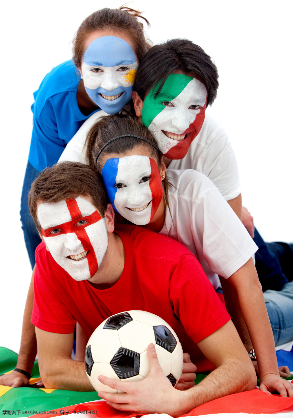 足球 足球迷 疯狂 热情 脸部彩绘 体育运动 生活百科 白色