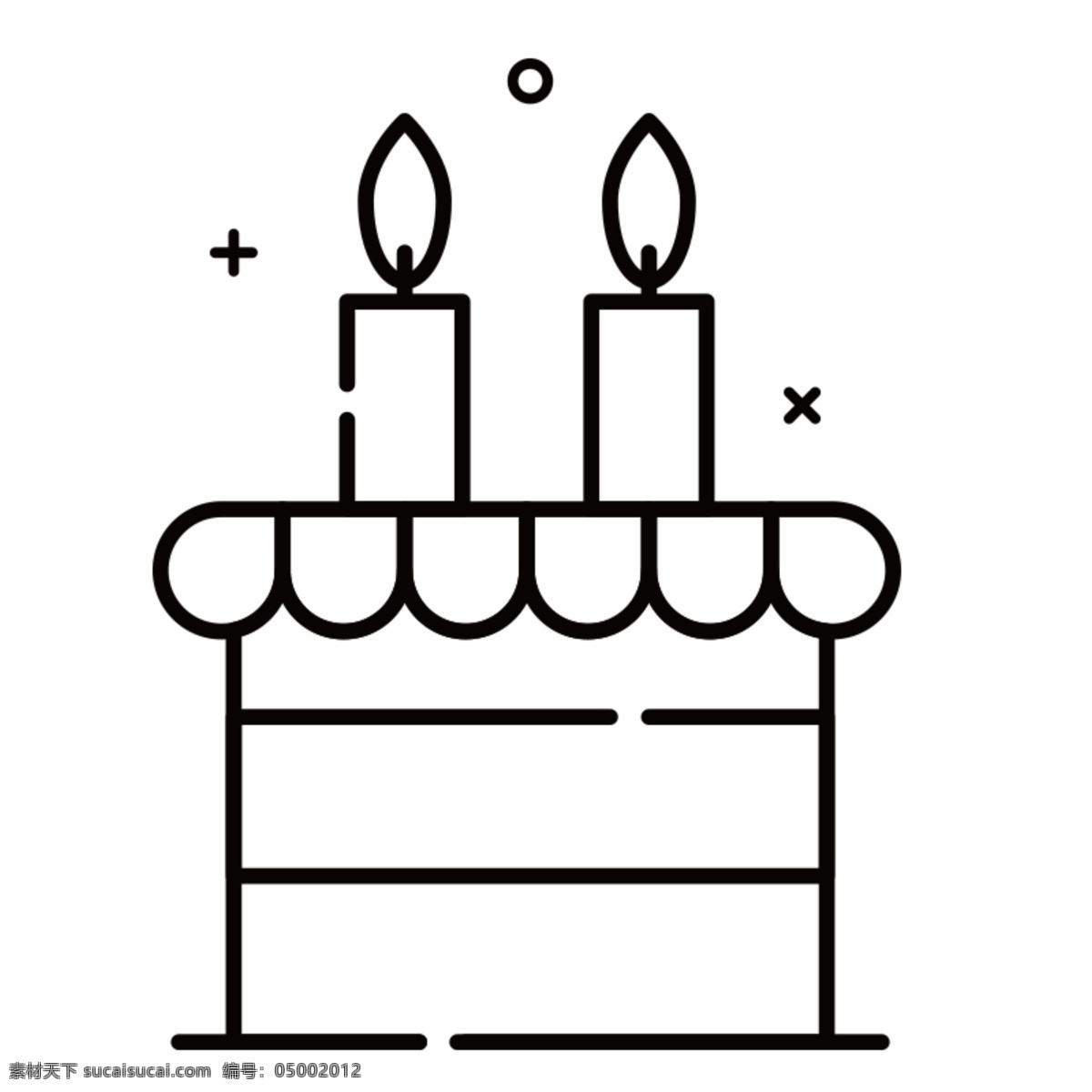 生日蛋糕图标 生日 蛋糕 蜡烛