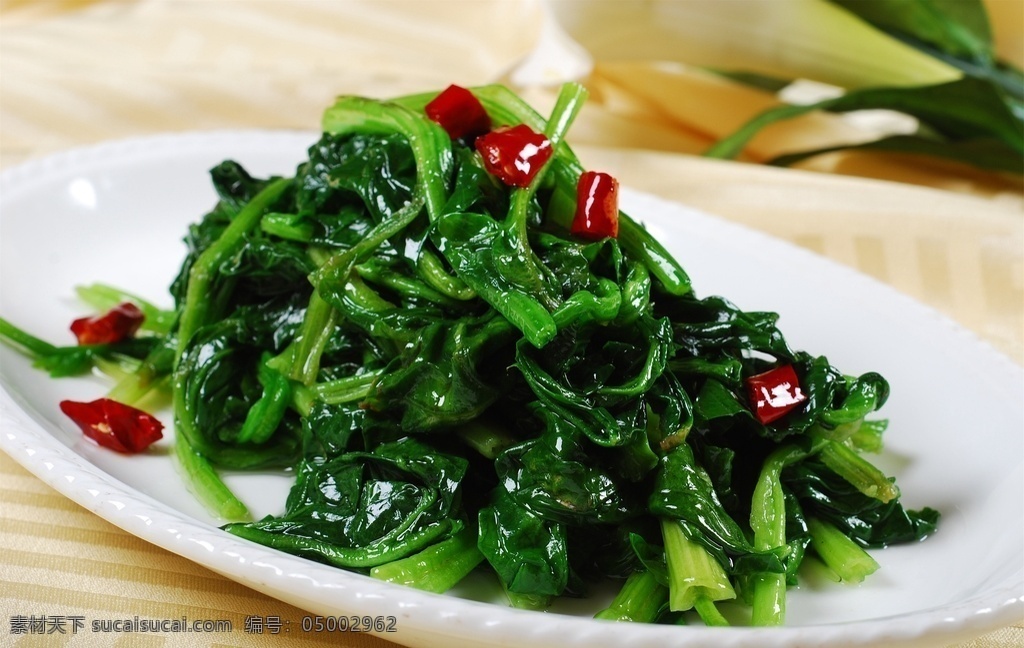 干煸菠菜 美食 传统美食 餐饮美食 高清菜谱用图