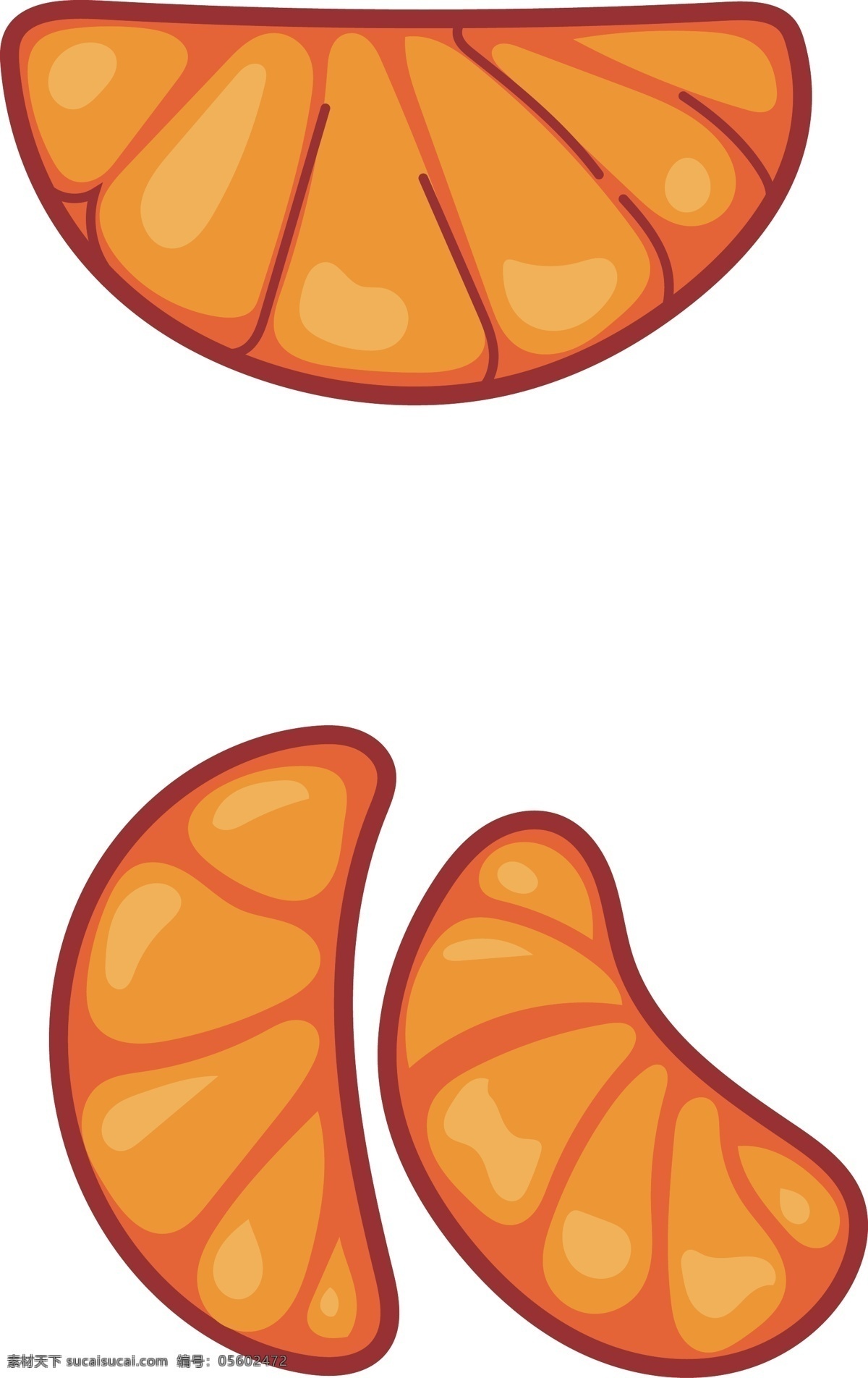 水果 橘子 瓣 造型 元素 卡通橘子瓣 卡通橘子 橘子造型 橘子图案 水果图案 水果装饰 橘子瓣 水果橘子