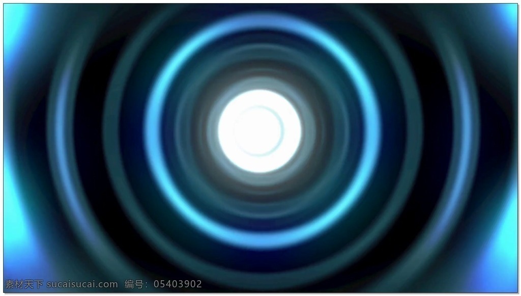 蓝色 科技 动态 视频 圆环 科幻 视频素材 动态视频素材