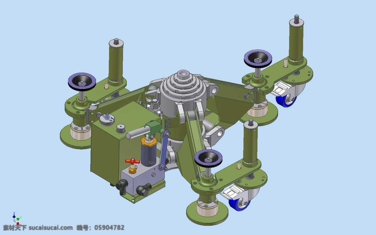 华兰 野猫 维护 杰克 军事 航空航天 3d模型素材 建筑模型