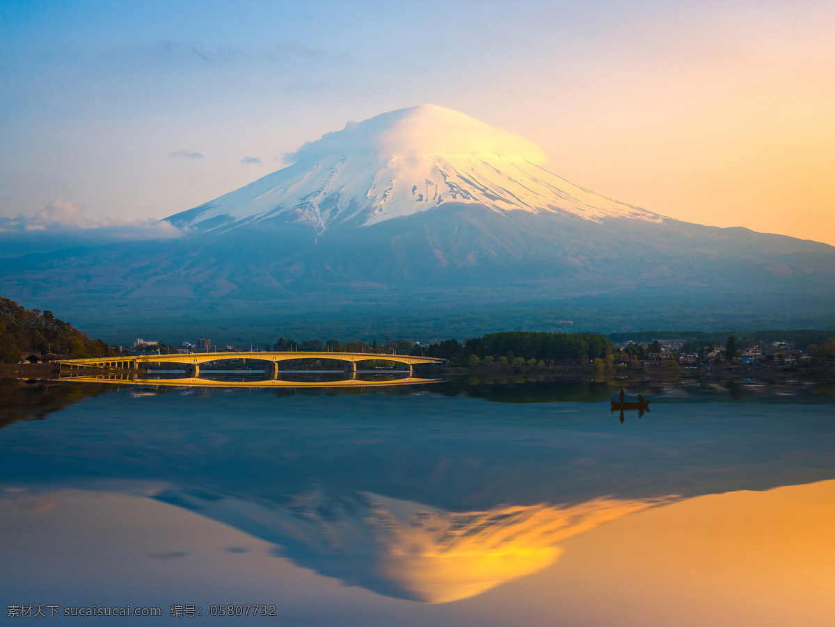 美丽 日本 富士山 风景图片 大山 高山 山峰 山野 山峦