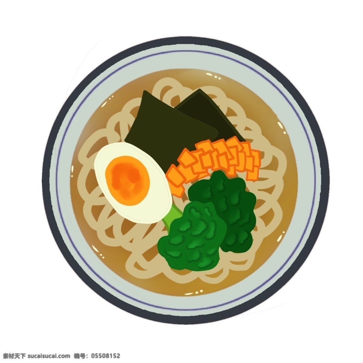 煮 面条 美食 插画 煮面条插画 卡通插画 面条插画 主食插画 面条面食 食物面条 新鲜的面条
