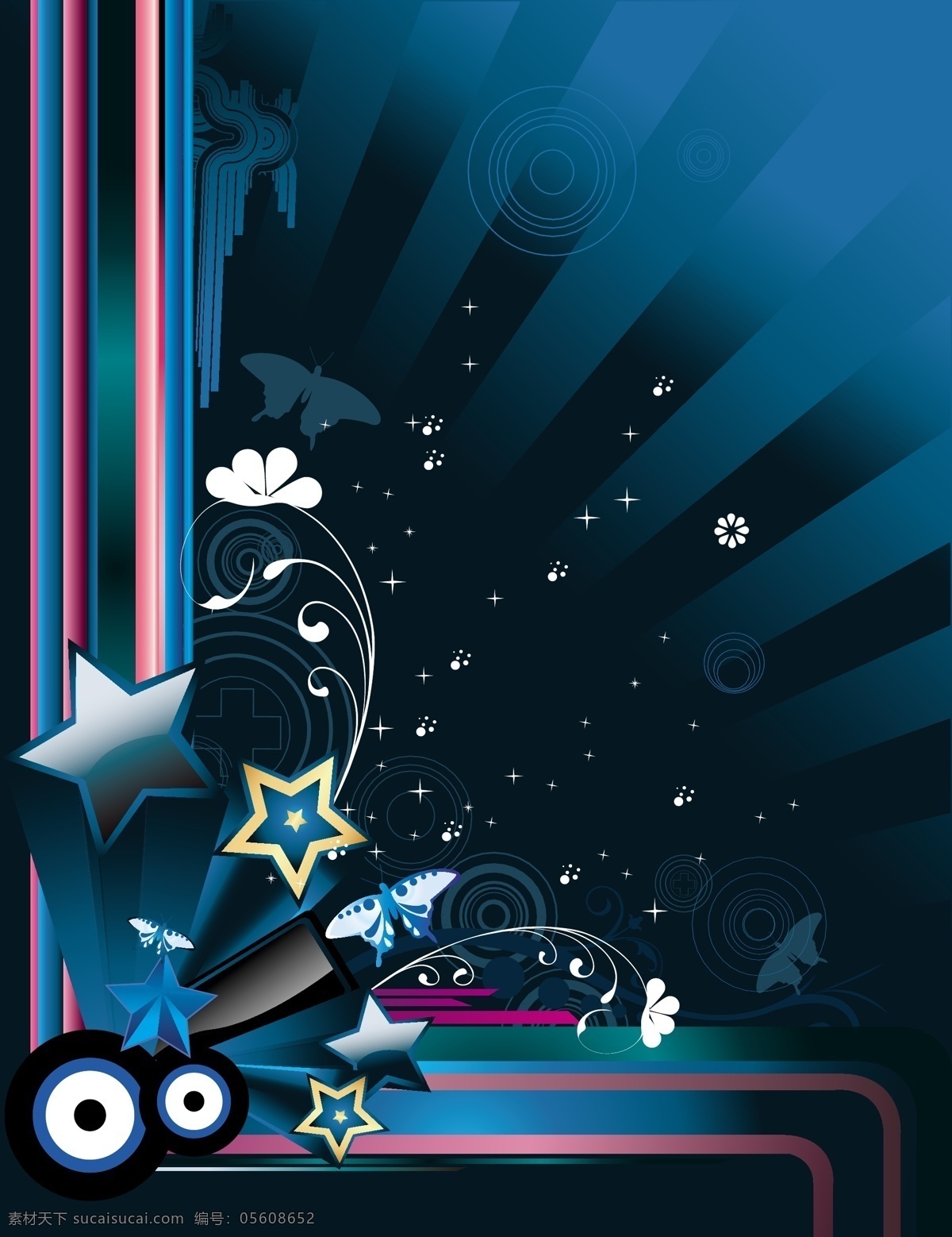立体 星星 潮流 插画 背景 潮流设计 放射线 红色 箭头 矢量潮流元素 线条 矢量图 花纹花边