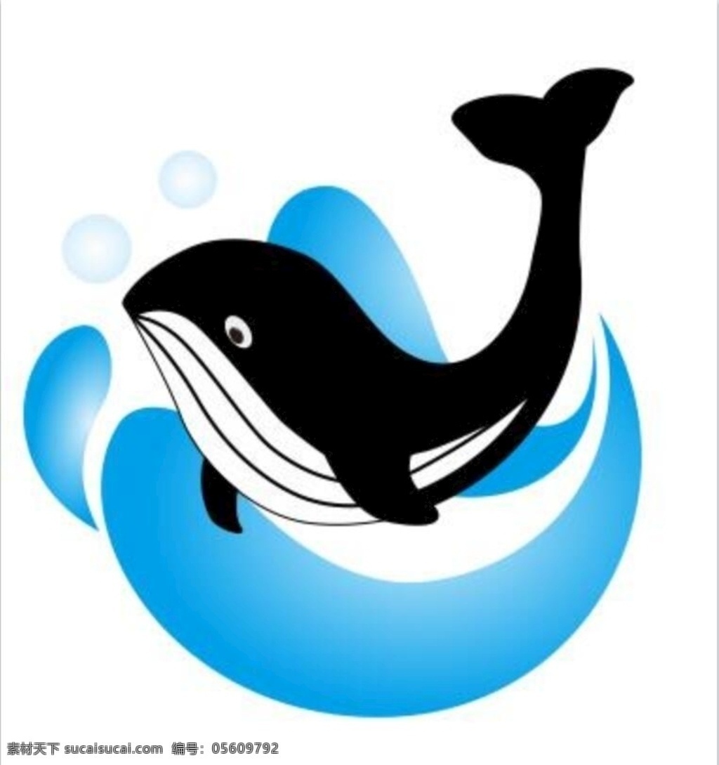 鲸鱼图片 鲸鱼 卡通 矢量 logo 卡通鲸鱼