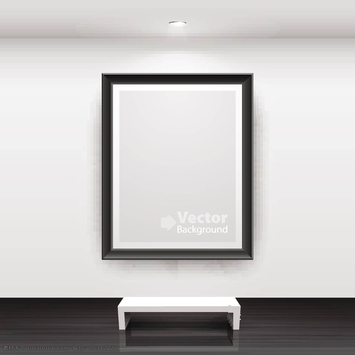 实用 画廊 模板 灯箱 广告牌 墙面 矢量素材 展览 矢量图 其他矢量图