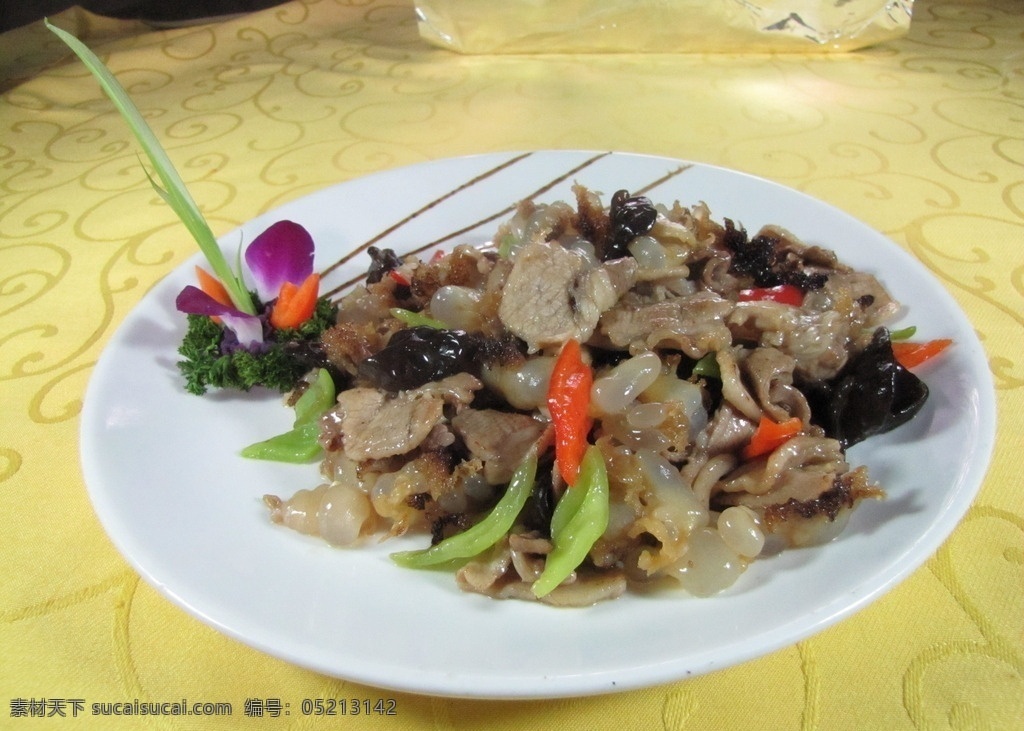 蛰头爆肉 蛰头 爆肉 海蜇 炒肉 青蛰 餐饮美食 传统美食