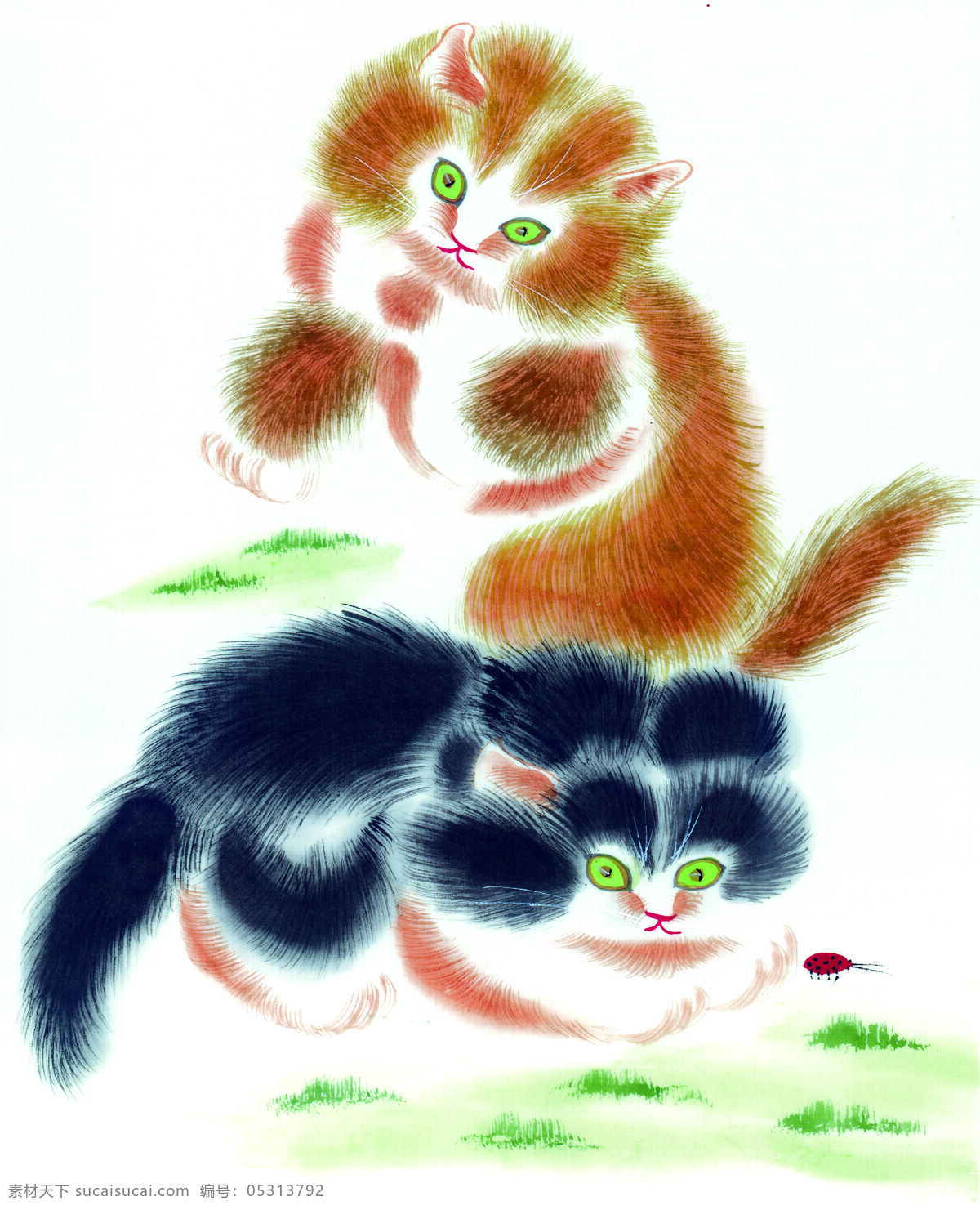 中华 艺术 绘画 古画 动物 猫 中国 古代 传统绘画艺术 美术绘画 名画欣赏 水彩画 水墨画 文化艺术