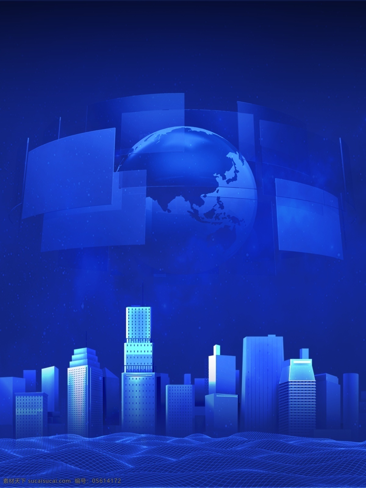 蓝色 科技 城市 背景 蓝色科技 科技城市 数码 未来 数据 科技背景 星球背景