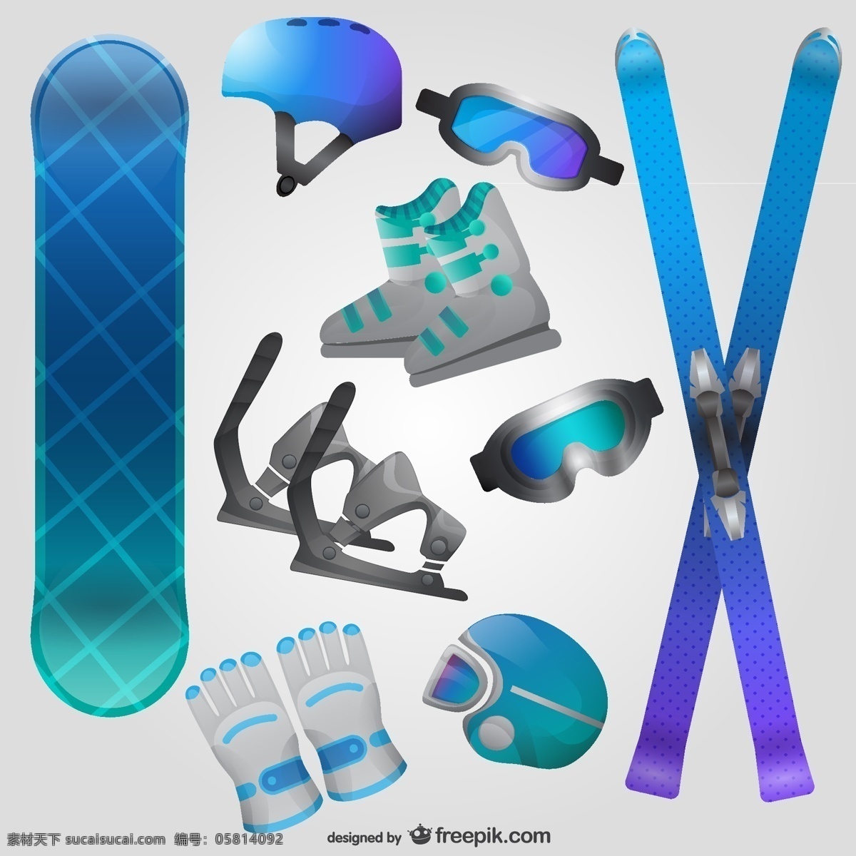 滑雪装备 雪 冬天 滑雪 滑雪板 元件 手套 滑雪设备 护目镜 白色