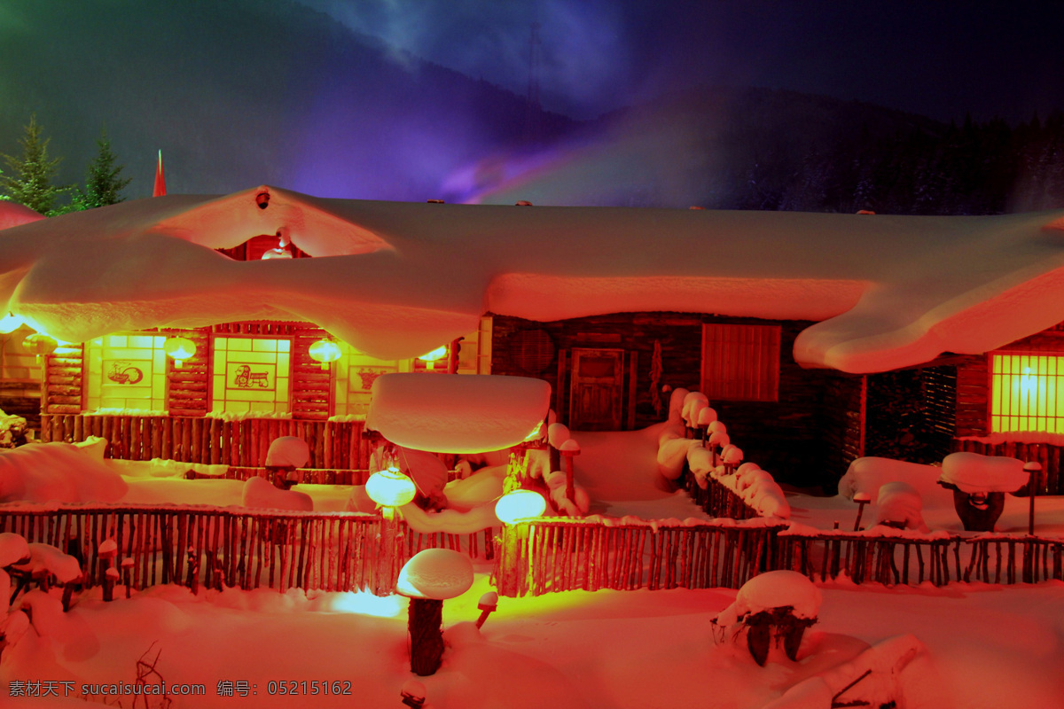 东北乡村雪夜 东北 乡村 雪夜 雪景 雪乡 国内旅游 旅游摄影
