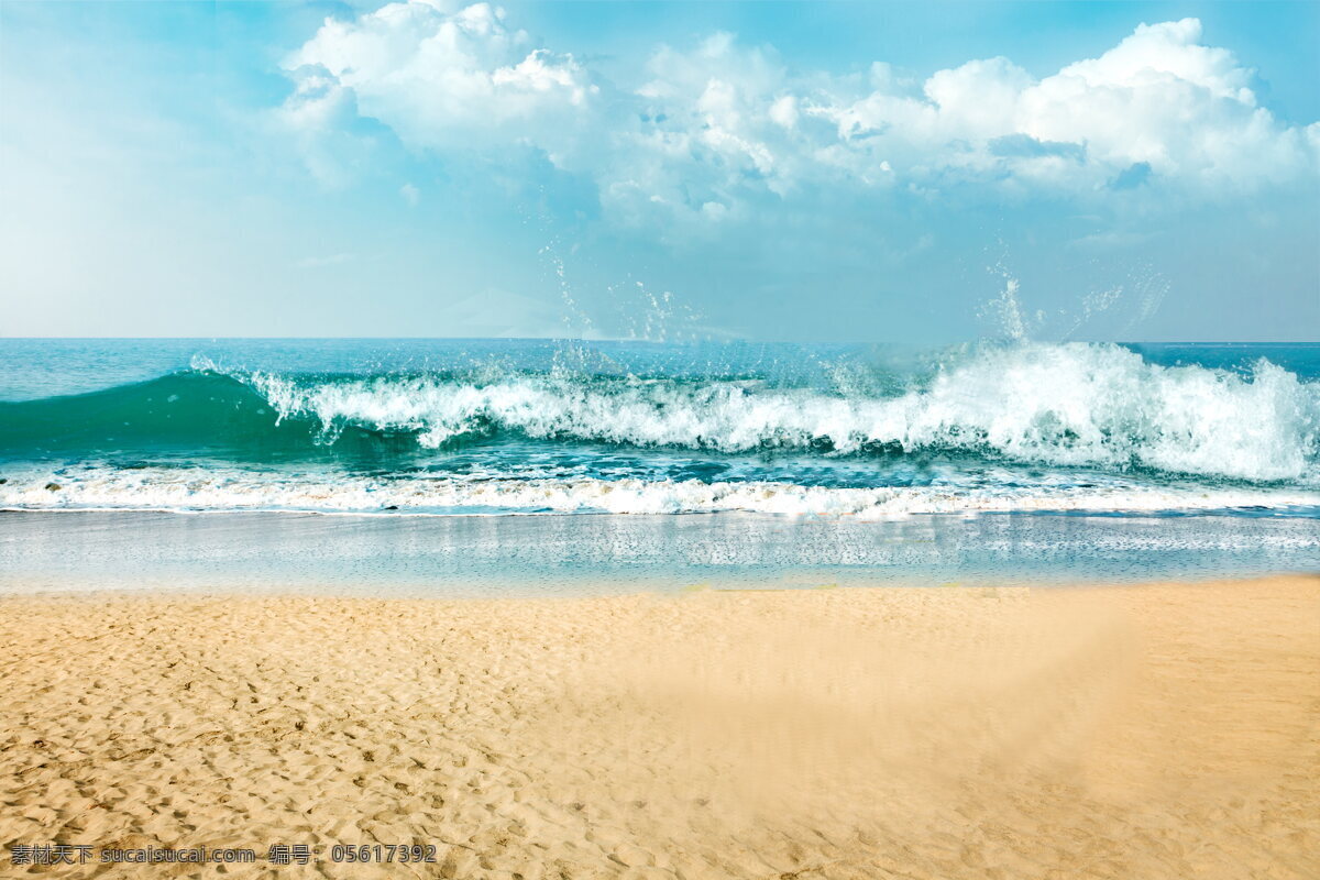 唯美 沙滩 风景 高清 大海风景 大海 海浪