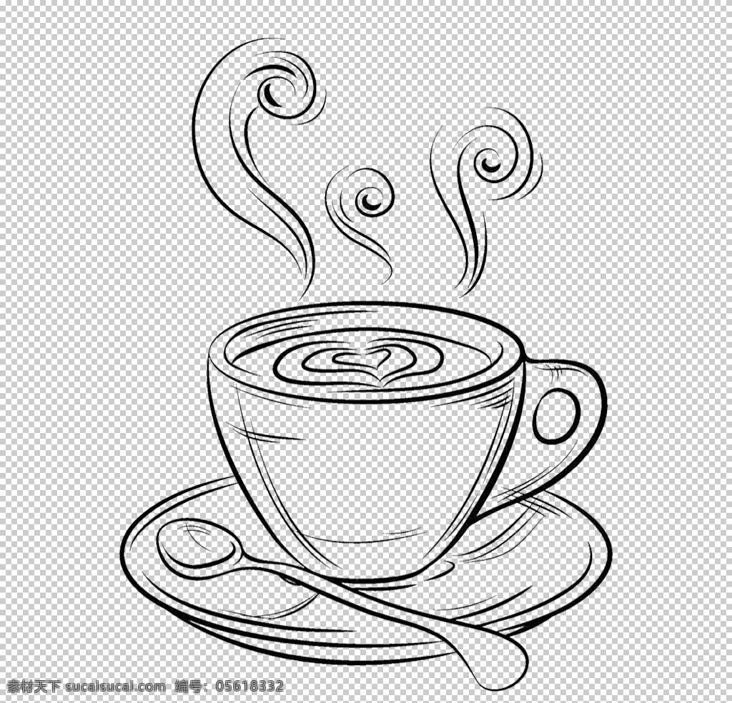 咖啡 简笔 素材图片 食材 卡通 高清