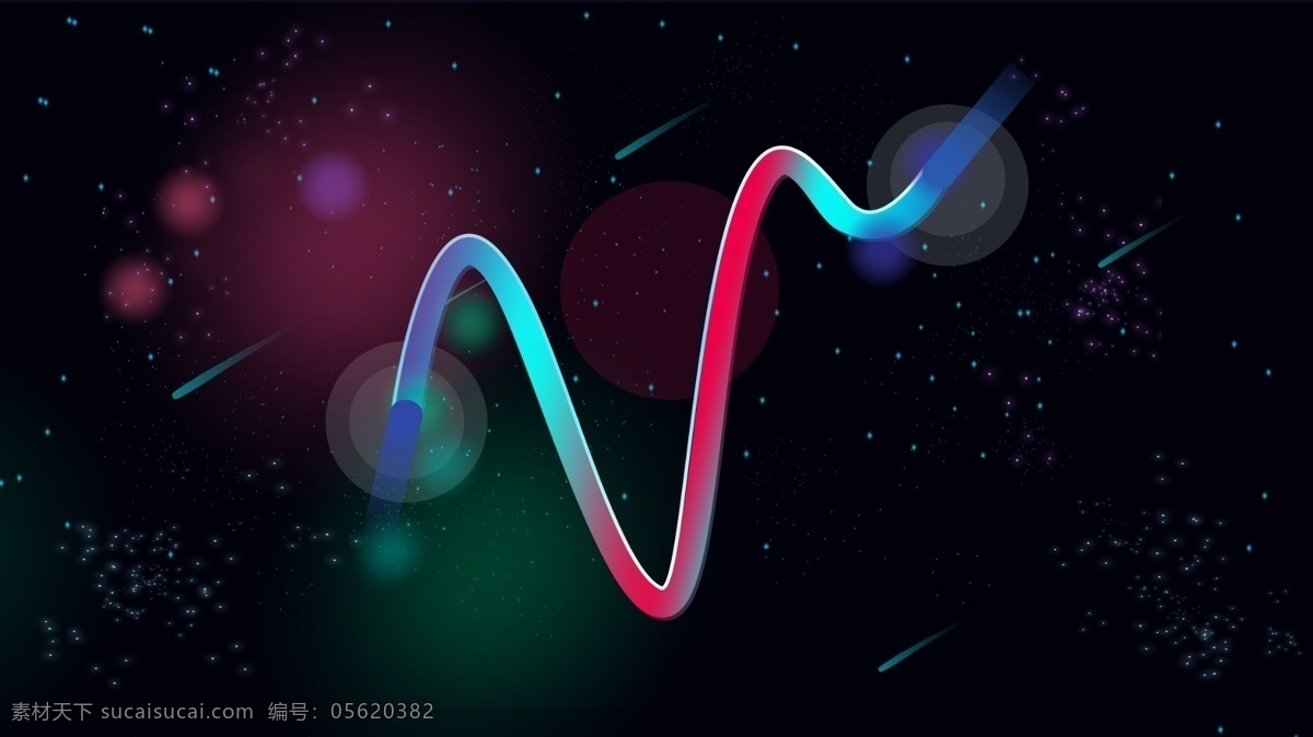 v 霓虹 天际 渐 变色 闪光 梦幻 新 流星 字母 宇宙 星空 插画 霓虹天际 渐变色 流行 手机用图 公众号用图 霓虹灯 新时尚 胜利