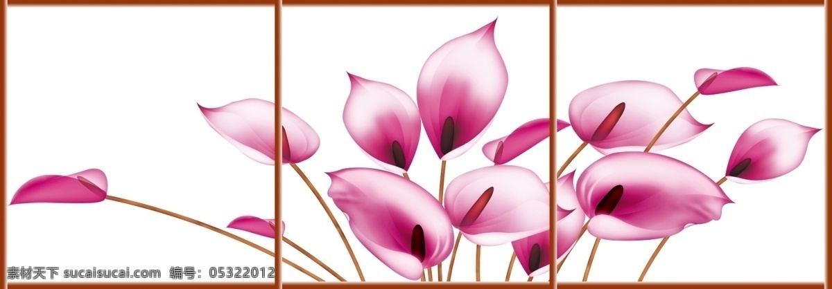 马蹄莲移门图 马蹄莲 家居素材 移门素材 花纹 移门图案 广告设计模板 源文件 白色