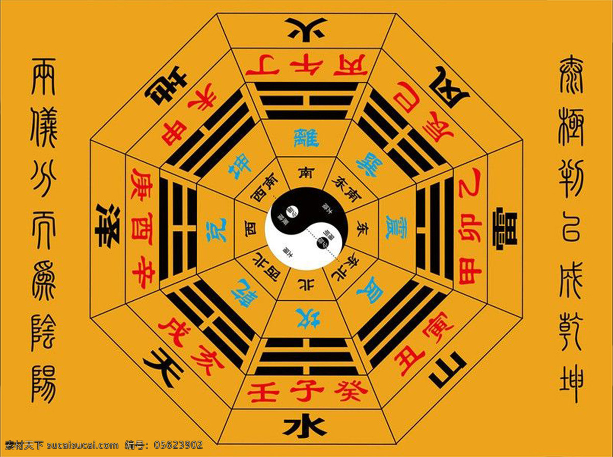 太极 八卦图 太极八卦图 金光神咒 道教 辟邪 适量 雕刻图型 道教用品 标志图标 其他图标 中国文化 共分享图 文化艺术 宗教信仰