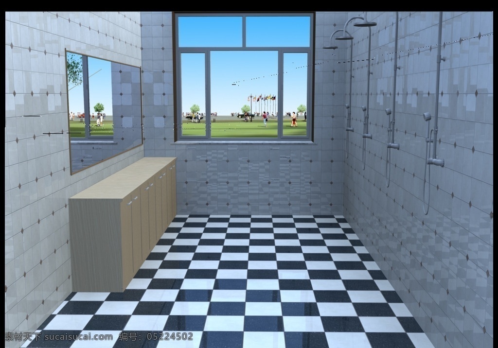 公共浴室 浴池 公共浴池 淋浴间 洗澡间 清林护养院 环境设计 室内设计
