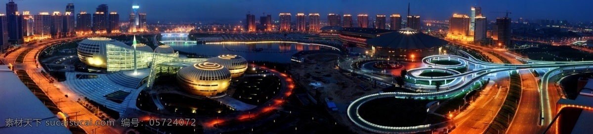 郑州新区 cbd 中原福塔 灯光 城市建筑 夜景 建筑景观 自然景观