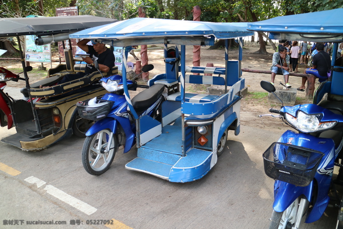 泰国嘟嘟车 摩托车 旅游 泰国 嘟嘟车 海岛 旅游摄影 国外旅游