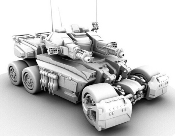 武装 坦克 模型 3d模型 武装坦克模型 武器模型 3d模型素材 其他3d模型