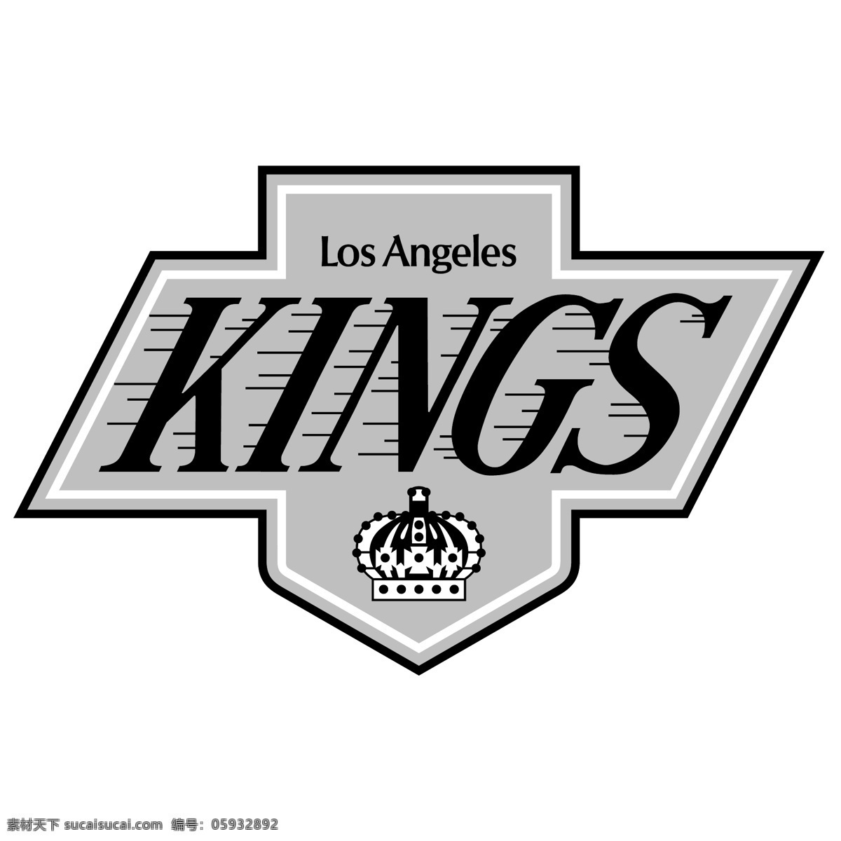 洛杉矶 国王队 矢量标志下载 免费矢量标识 商标 品牌标识 标识 矢量 免费 品牌 公司 白色