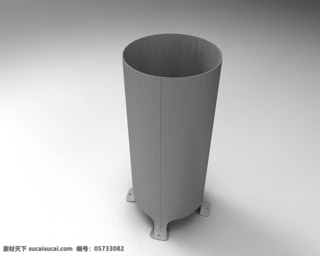 垃圾桶 工业设计 3d模型素材 建筑模型