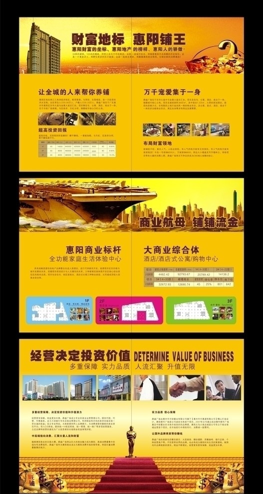 商业地产 投资 手册 楼书 投资手册 商业航母 铺王 画册设计 矢量