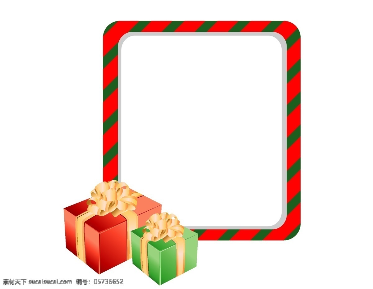 矢量 彩色 礼盒 红色 边框 元素 红色条纹 彩色礼盒 圣诞装饰 ai元素 免扣元素