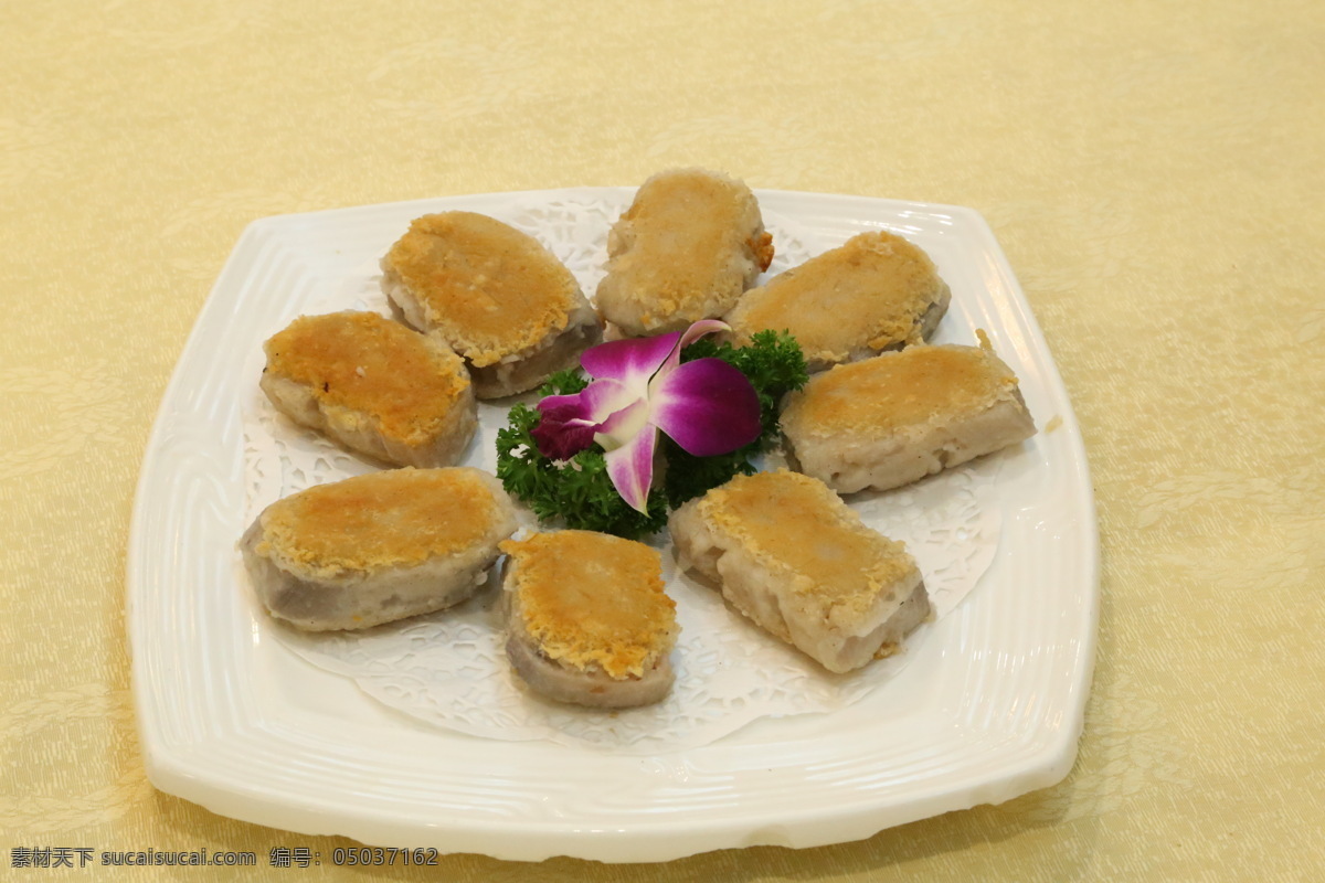 香煎藕饼 传统美食 餐饮美食