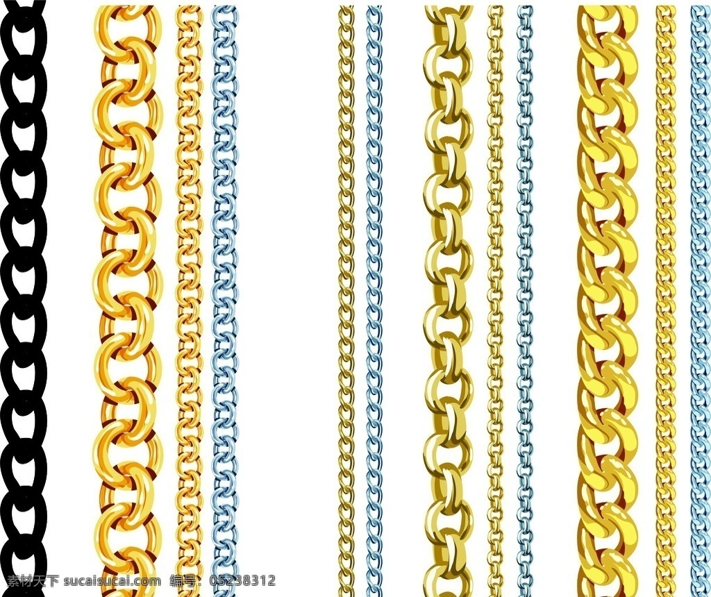 黄金 白银 金 银 铁 金属光泽 万用背景 背景素材 金属 钢链 金属链条 链条 铁链 链子 锁 铁锁 锁链 银白色 黑色 金属铁链 链节 铁锈 源文件 广告背景 矢量