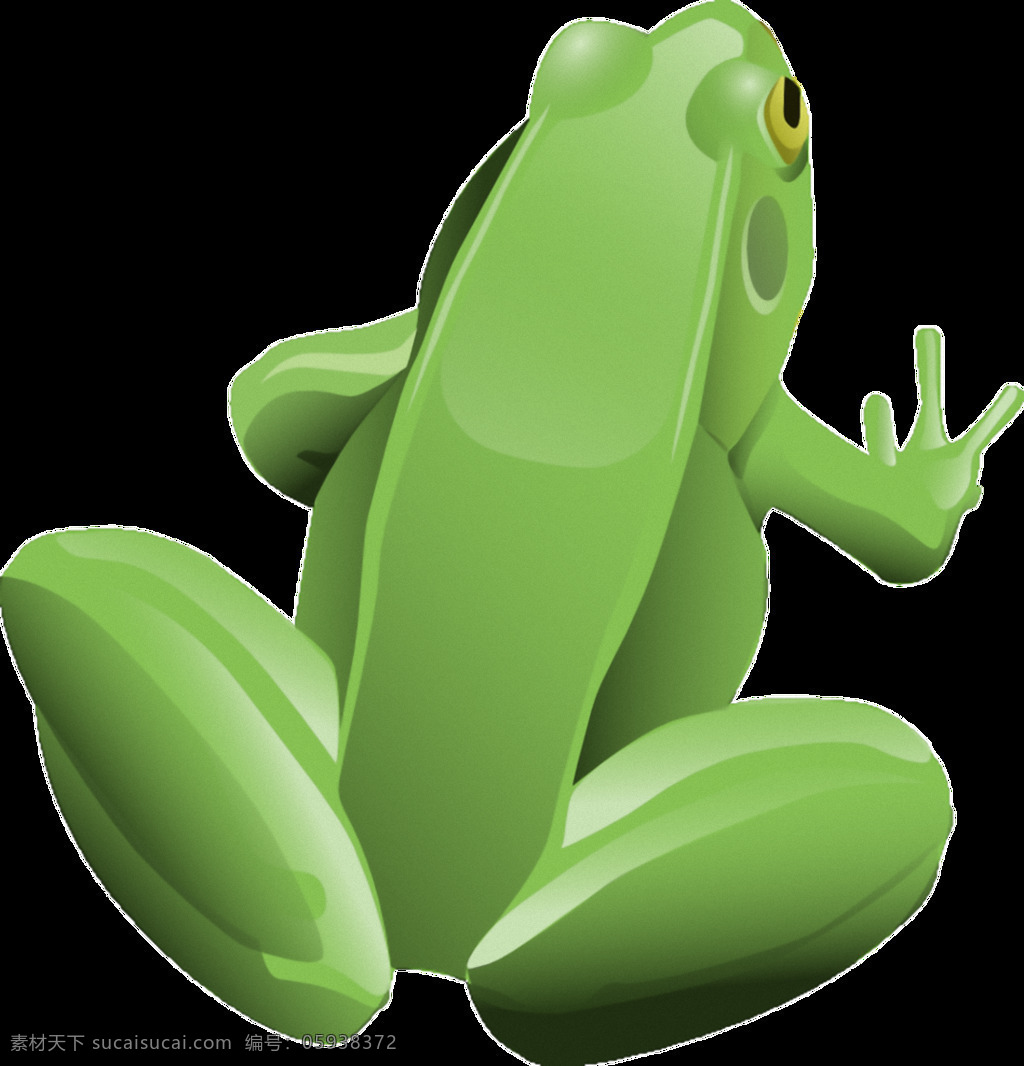 手绘 绿色 青蛙 后背 图 免 抠 透明 漂亮 青蛙元素 青蛙广告图 蛙类动物