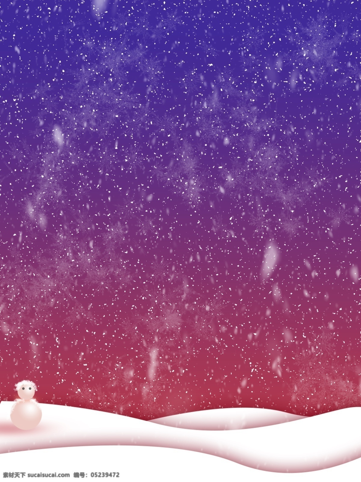 全 原创 冬日 雪花 雪人 背景 冬季 夜空 简约 冰晶 飘雪 暖色系