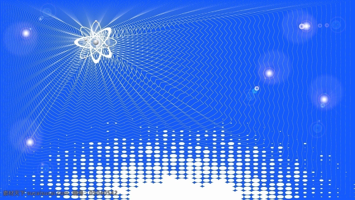 蓝 底 白 线 科技 蓝底 兰底 兰色 蓝色 点状 光圈 光晕 星球 展板 海报 可修改人 矢量 现代科技 科学研究
