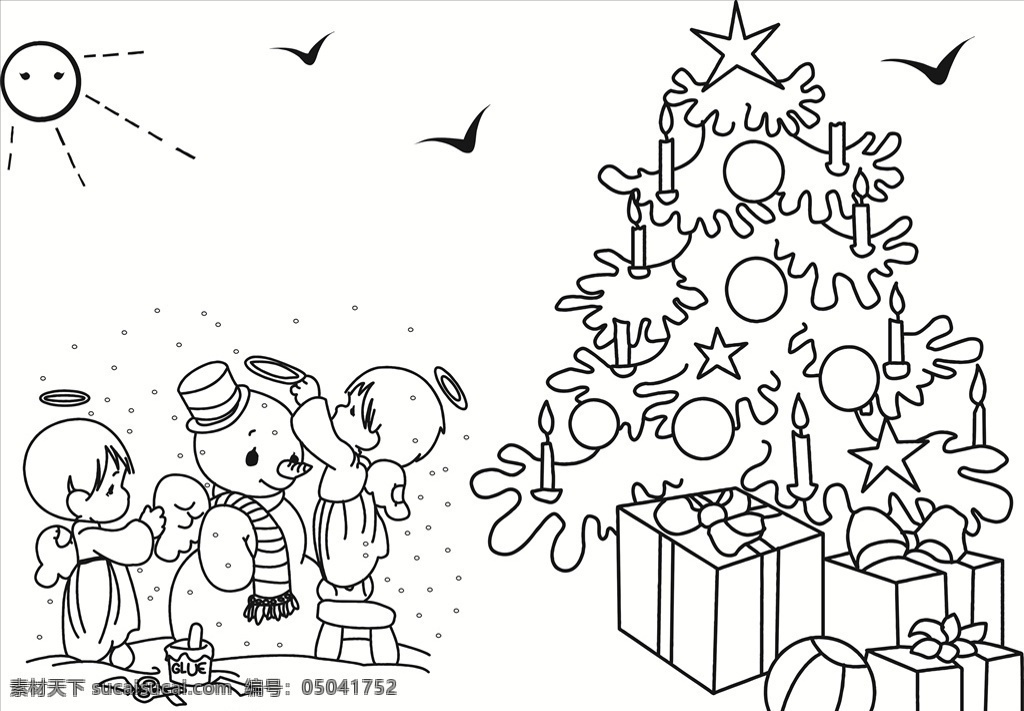 圣诞节素材 手抄报 黑板报 简笔画 手工报 矢量图 卡通人物 卡通素材 圣诞树 冬天 堆雪人 圣诞节礼物 黑板报手抄报 画册设计