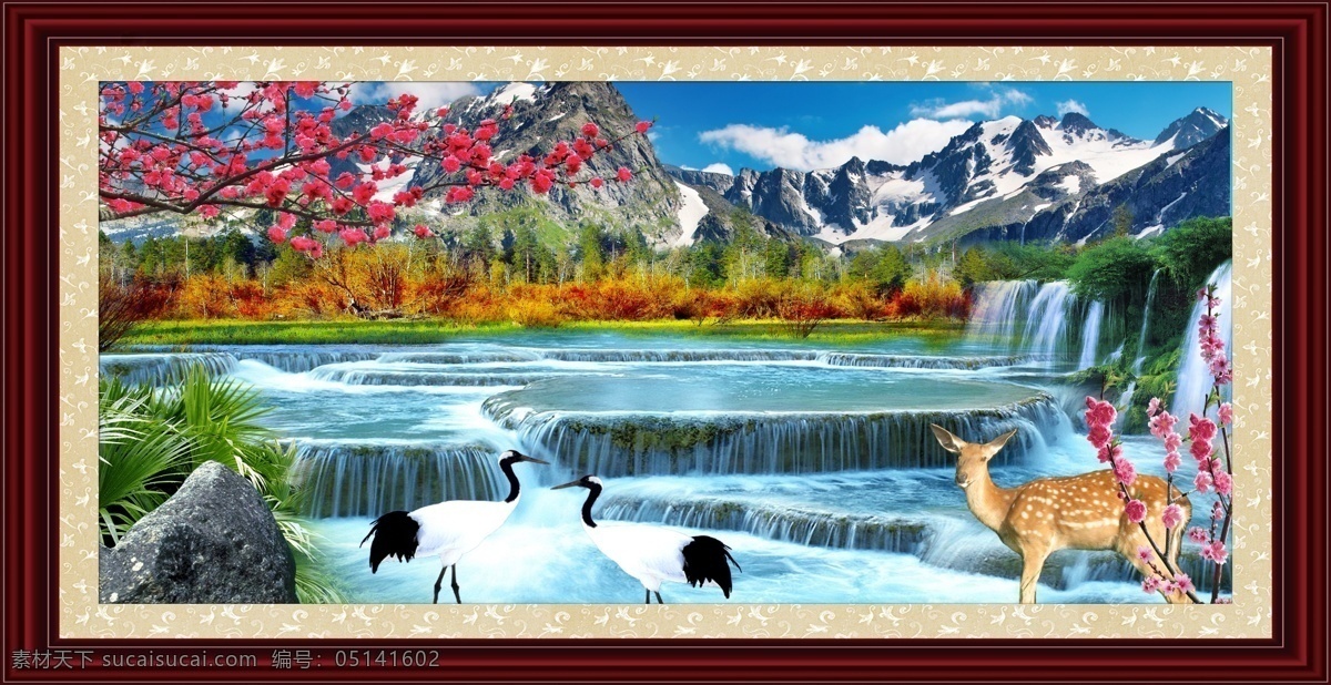 分层 壁画 大厅画 飞鸟 风景 风景画 挂画 湖光山色 自然风景 山水画 模板下载 然风景山水画 中堂画 客厅画 家居装饰画 休闲场所装饰 墙画 年画 移门 移动门 竹子 花草 仙鹤 瀑布 湖面 湖水 绿树 蓝天白云 绿水青山 青山绿水 美丽风景 靓丽风景 源文件 家居装饰素材 山水风景画