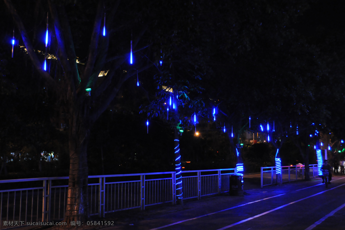 美丽的流星灯 深圳夜景 西乡大道 流星灯 西乡夜景 深圳西乡夜景 建筑园林