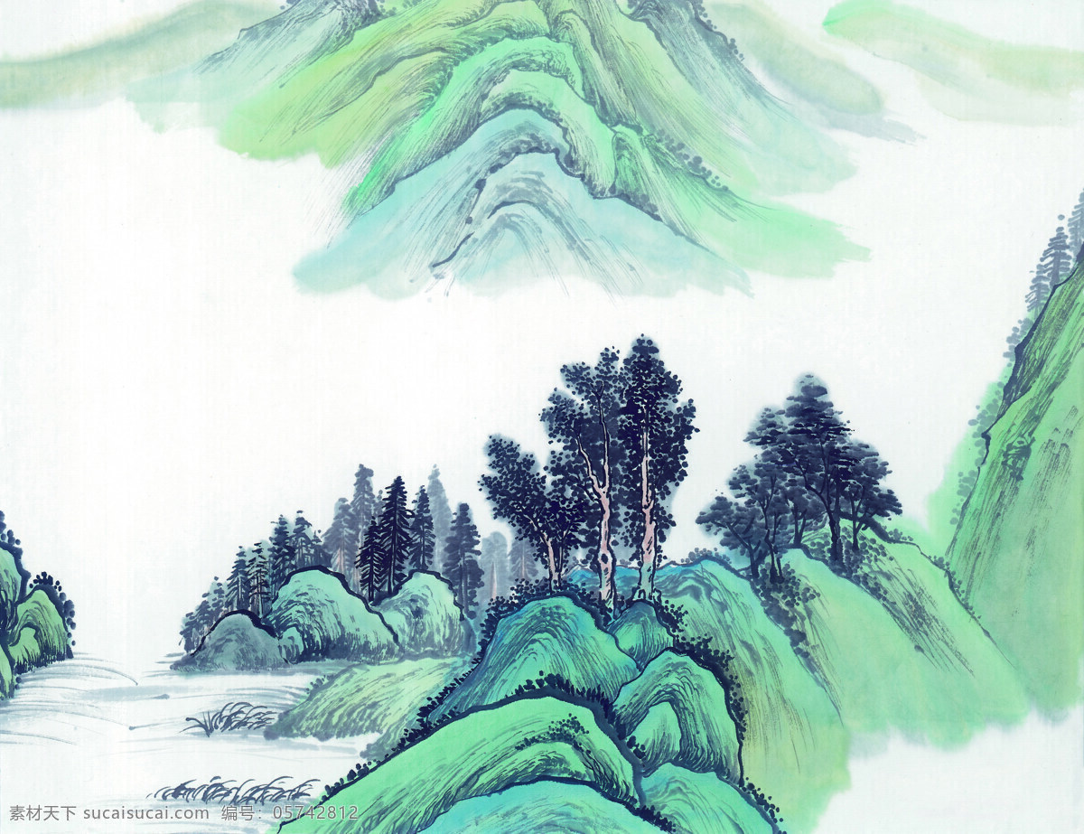 中华 艺术 绘画 古画 山水画 壮丽 河山 中国 古代 传统绘画艺术 美术绘画 名画欣赏 水彩画 水墨画 文化艺术